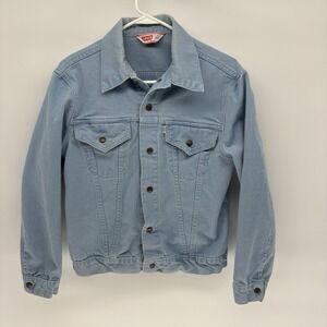 60s/70s Levis Type III Trucker Jacket White Tab Big E 529 Made In USA Size 40